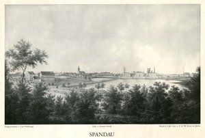 Stadtansicht Spandau um 1860 von Carl Frühsorge