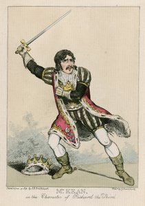 Mr. Edmund Kean in der Rolle von Richard III. von Carl Georg Adolph Hasenpflug