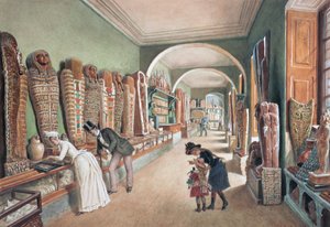 Der Korridor und das letzte Kabinett der ägyptischen Sammlung