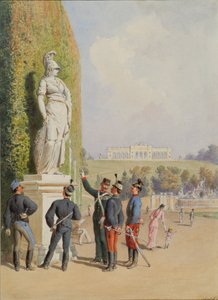 Im Garten von Schloss Schönbrunn in Wien von Carl Goebel d. J.