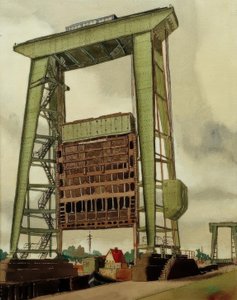 Schleuse, Friedrichsfeld von Carl Grossberg