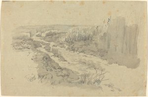 Ein Weg durch Felder bei Leipzig von Carl Gustav Carus