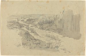 Ein Weg durch Felder bei Leipzig von Carl Gustav Carus