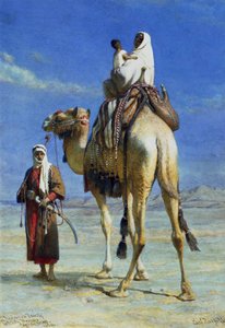Eine Beduinenfamilie in Wady Mousa, Syrische Wüste, 1859
