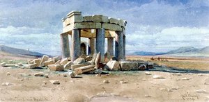 Ein muslimisches Grabmal in der Nähe von Baalbek von Carl Haag