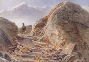 Am Fuße des Watzmanns, Bayerische Alpen, 1857