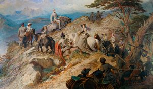Morgen in den Highlands. Die königliche Familie besteigt den Lochnagar, 1853