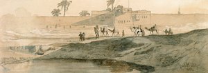 Außerhalb Bab il Cadit, Kairo, 1859 von Carl Haag