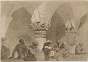 Pfeifenraucher, Jerusalem von Carl Haag