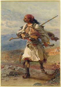 Porträt eines Armatole, griechischer Krieger zur Zeit des griechischen Unabhängigkeitskrieges (1821-1830)