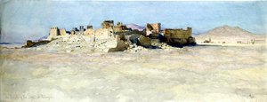 Südost-Ecke des Sonnentempels, Palmyra von Carl Haag