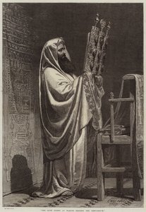 Der Hohepriester in Nablus liest die Tora von Carl Haag