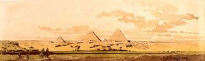 Die Pyramiden von Gizeh, 1859 von Carl Haag