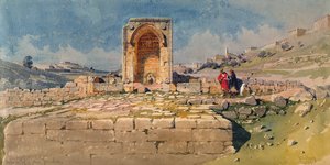 Das Tal und der untere Teich von Gihon, Jerusalem, 1859 von Carl Haag