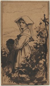 Stehende Frau und Kind, 2. Hälfte des 19. Jahrhunderts von Carl Heinrich Bloch