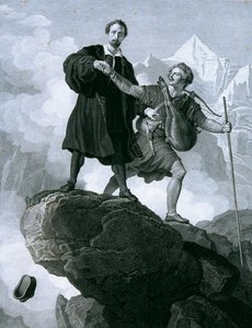 Manfred und der Gemsenjäger von Carl Heinrich Rahl