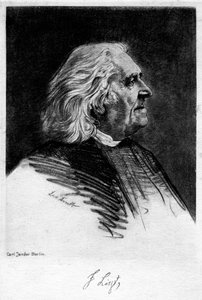 Franz Liszt 1811-1886, ungarischer Komponist und Pianist, 20. Jahrhundert