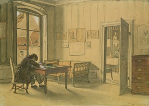 Erwin Speckter in seinem Münchener Zuhause von Carl Julius Milde