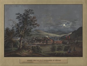Ansicht der K. K. Privat-Eisenfabrik in Zöptau von Carl Julius Rieden