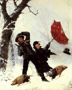 Der rote Regenschirm von Carl Kronberger