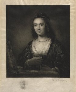 Porträt einer Frau von Carl Köpping