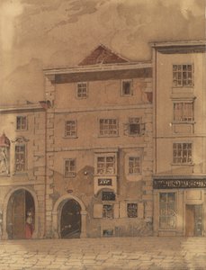 Mozarts Sterbehaus in der Rauhensteingasse in Wien von Carl L. Wiesböck
