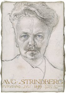 August Strindberg, 1899 von Carl Larsson