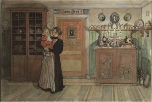 Zwischen Weihnachten und Neujahr, aus der Serie Ein Zuhause, ca. 1895 von Carl Larsson