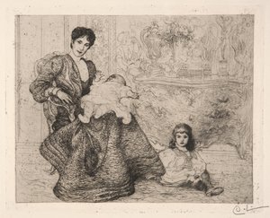 Dora Lamm und ihre Söhne von Carl Larsson