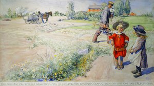 Esbjorn und das Bauernmädchen, 1904 von Carl Larsson