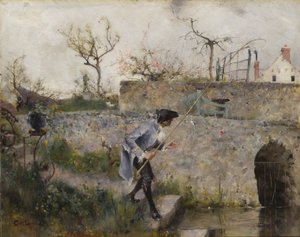 Die Fische beißen! von Carl Larsson