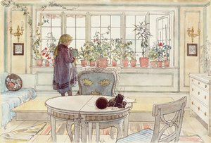 Blumen auf der Fensterbank, aus der Serie 