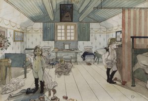 Mammas und das kleine Mädchenzimmer, aus der Serie Ein Zuhause, ca. 1895