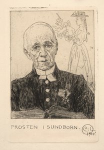 Der Pfarrer (Petterson) in Sundborn von Carl Larsson