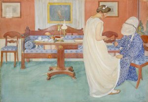 Die Brautjungfer, 1908 von Carl Larsson