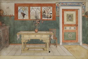 Das Esszimmer, aus der Serie Ein Zuhause, ca. 1895 von Carl Larsson