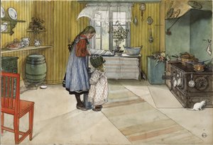 Die Küche, aus der Serie Ein Zuhause, ca. 1895