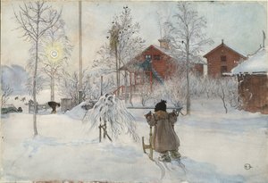 Der Hof und das Waschhaus, aus der Serie Ein Zuhause, ca. 1895