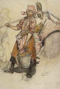 Wäscherin von Carl Larsson