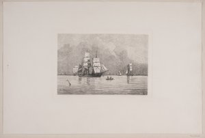 Von der Reede Kopenhagens von Carl Locher