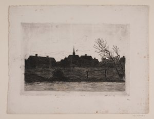 Hornbæk Kirche, Sommerabend von Carl Locher