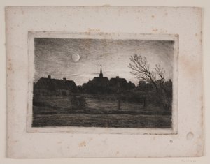 Hornbæk Kirche, Sommerabend von Carl Locher