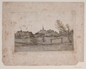 Hornbæk Kirche, Sommerabend von Carl Locher