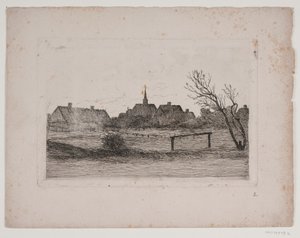 Hornbæk Kirche, Sommerabend von Carl Locher