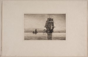 Stille Abend in der Nordsee von Carl Locher