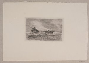 Sturm in der Nordsee. Arcturus bekommt einen Lotsen von Carl Locher