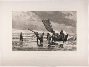 Am Strand von Skagen von Carl Locher