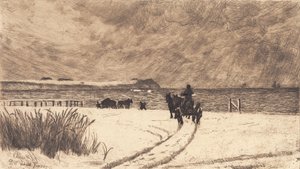Wintertag bei Hornbæk von Carl Locher