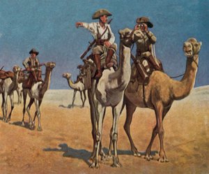 Verfolgung der Simon Copper Hottentotten in der Kalahari-Wüste