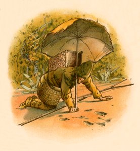 Robinson Crusoe sieht Fußspuren
